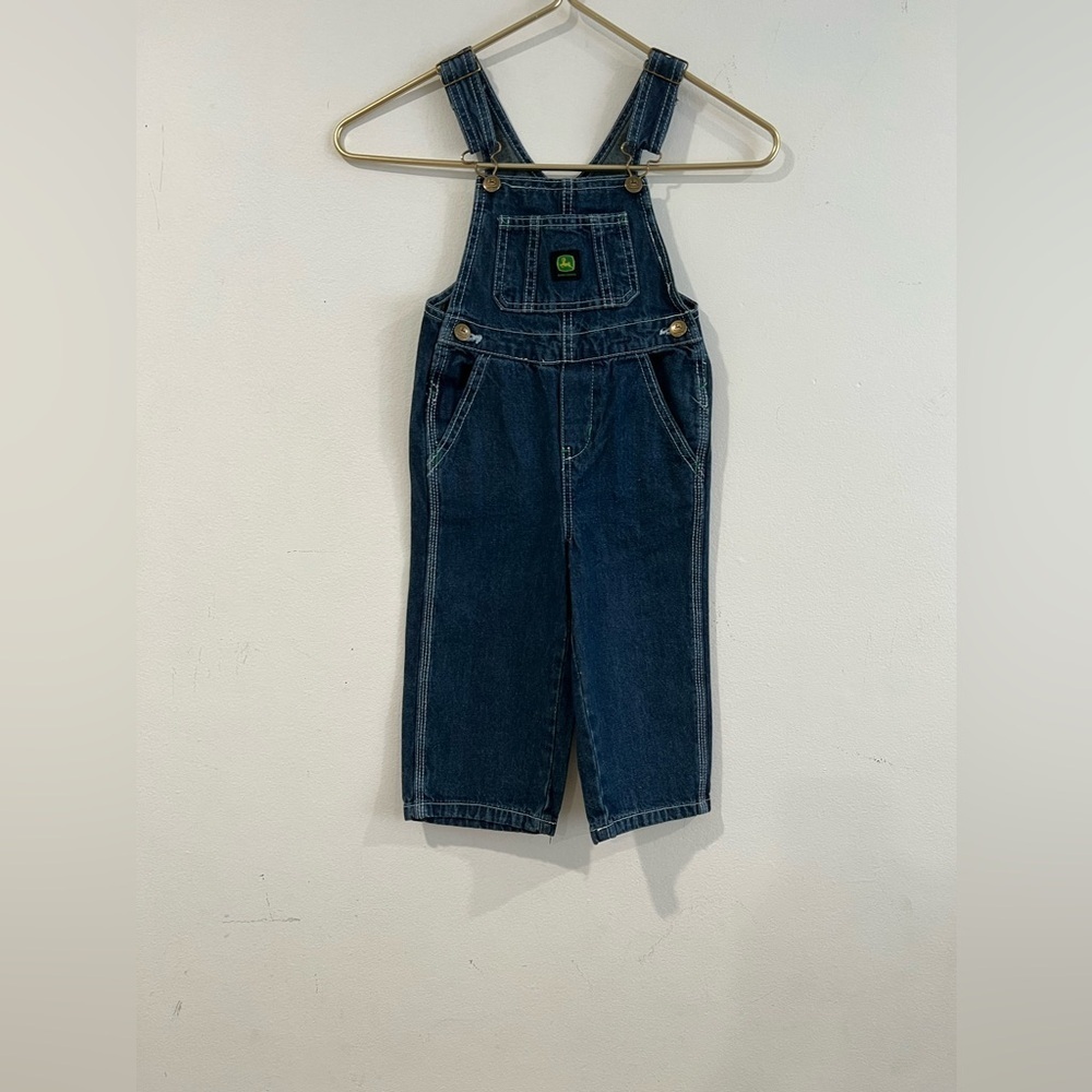 John Deere JFBVO61N3C65 Boys' Denim Overalls Classic Straight-Leg  size 4